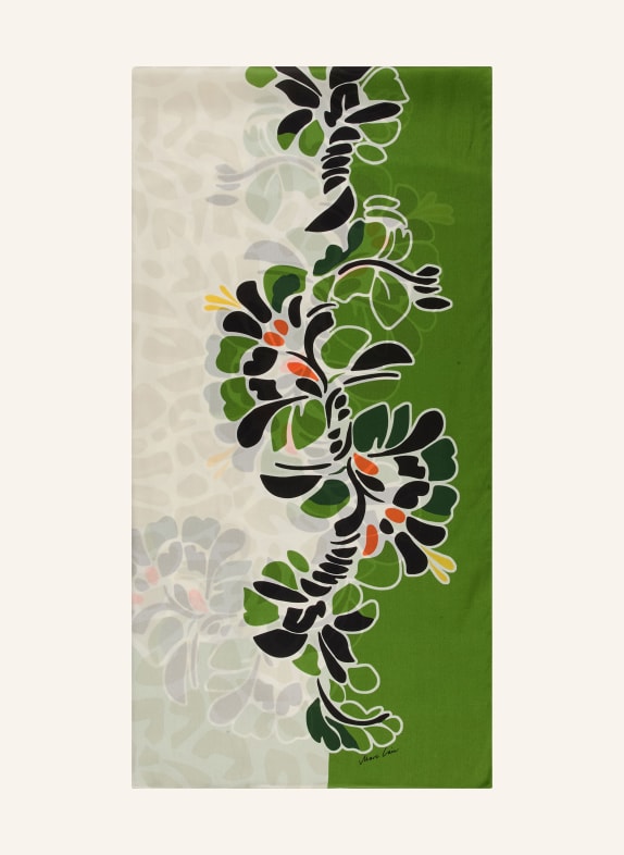 MARC CAIN foulard en soie 526 garden green