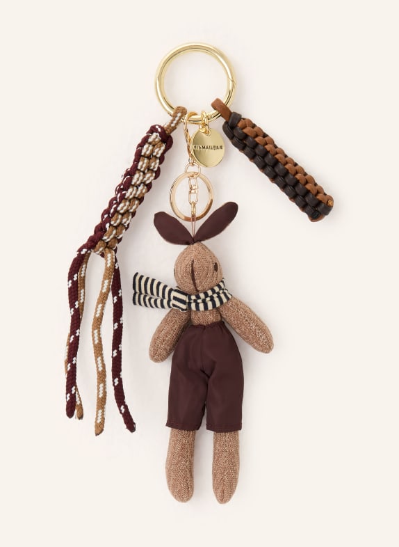 ViaMailBag Pocket tag STRAWBERRY BEIGE / DARK BROWN / BROWN