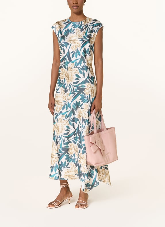TED BAKER Kleid AIBEE WEISS / CAMEL / GRÜN