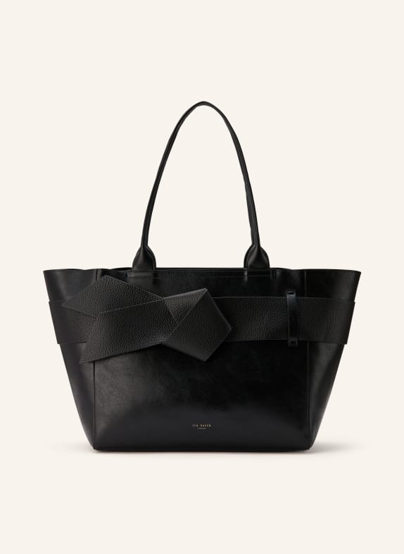 TED BAKER JIMMAPU LARGE shopper bag with pouch BLACK