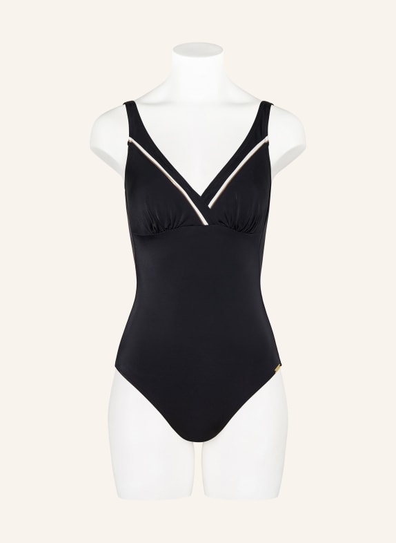 Charmline Shape-badpak EDGE LINE ZWART / BEIGE / WIT