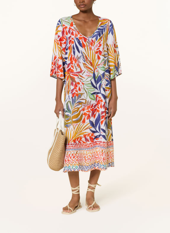 Charmline Robe de plage à manches 3/4 LILAS / CRÈME / ORANGE