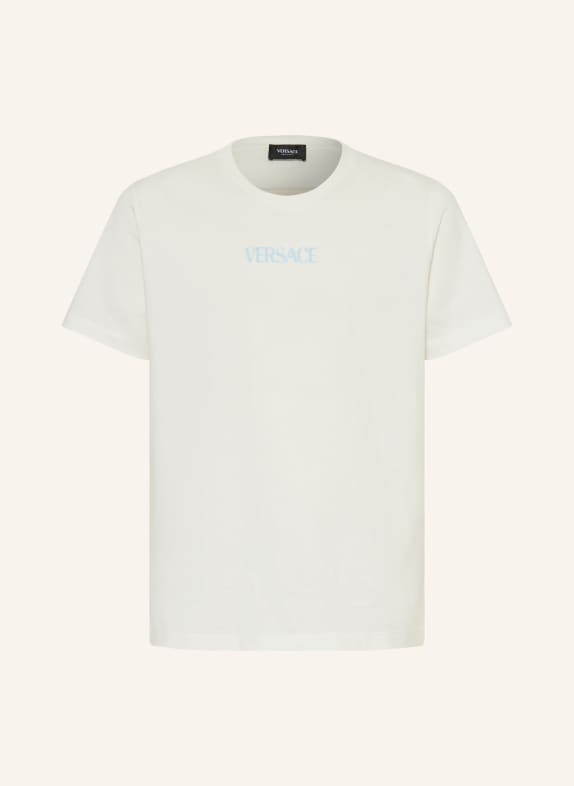 VERSACE T-Shirt WEISS / GELB / HELLBLAU