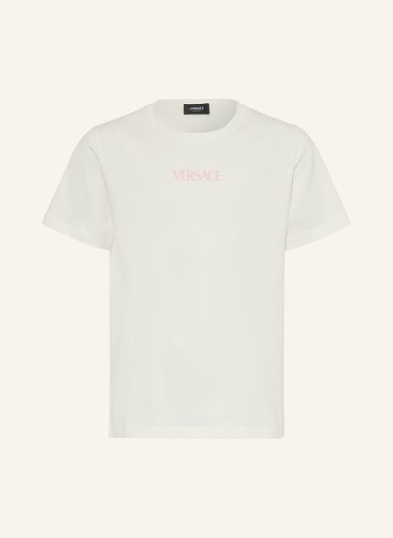 VERSACE T-Shirt WEISS / GELB / HELLBLAU