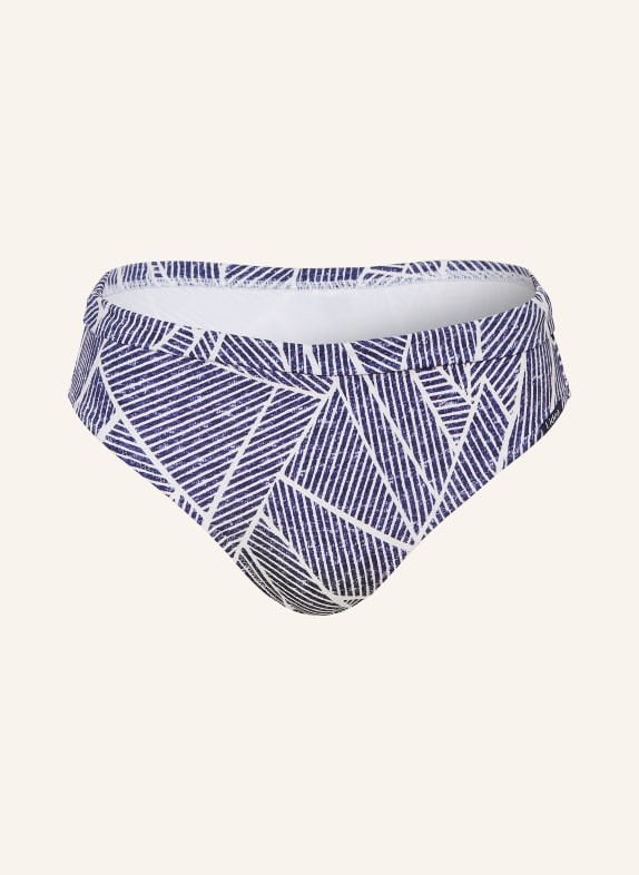 Lidea Basic-Bikini-Hose INDIGO GRID DUNKELBLAU / WEISS
