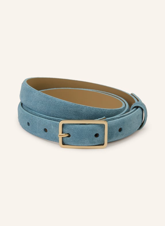 abro leather belt BLUE GRAY