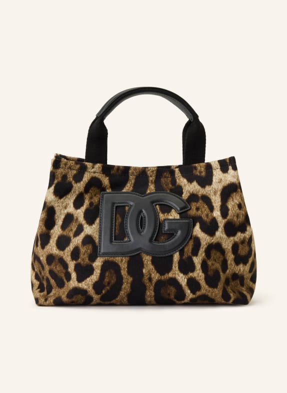 DOLCE & GABBANA Handtasche HELLBRAUN / BRAUN / SCHWARZ