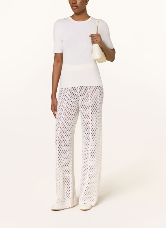 ALLUDE gebreid shirt LICHTGEEL