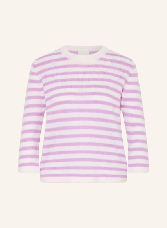 ALLUDE Pullover mit Cashmere HELLLILA / CREME