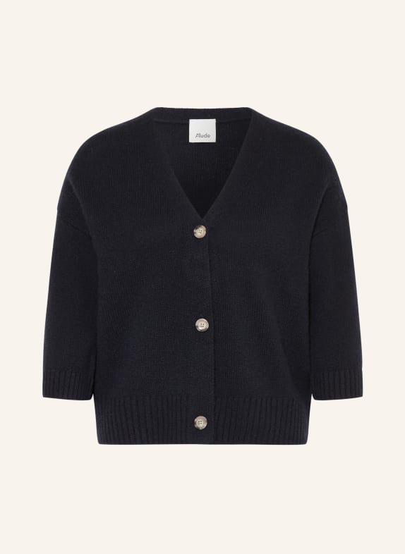 ALLUDE Strickjacke aus Cashmere DUNKELBLAU