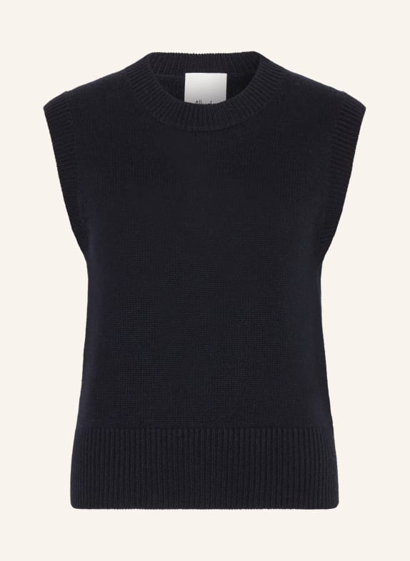 ALLUDE Cashmere-Pullunder DUNKELBLAU