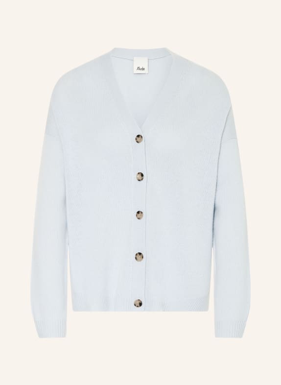 ALLUDE Strickjacke aus Cashmere HELLBLAU