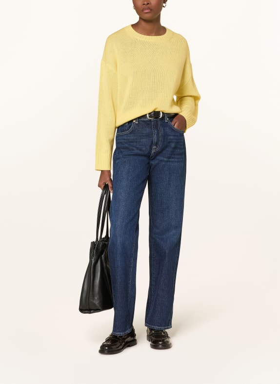 ALLUDE Sweter z kaszmiru ŻÓŁTY