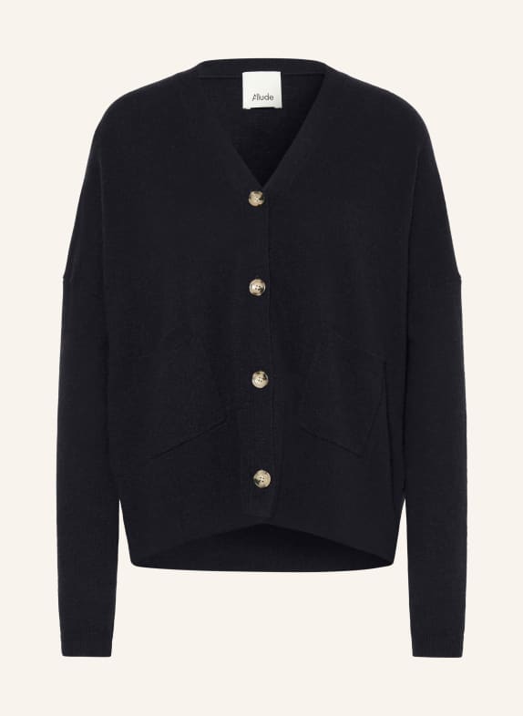 ALLUDE Strickjacke mit Cashmere DUNKELBLAU