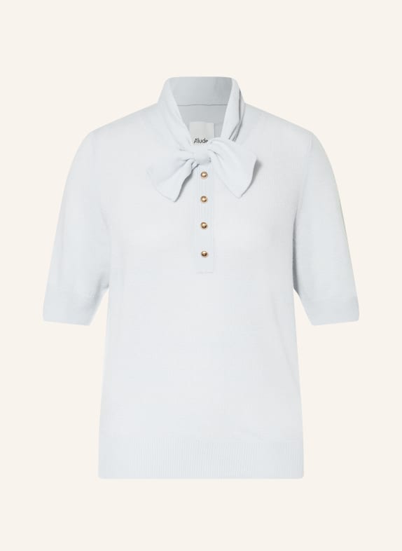 ALLUDE koszulka z dzianiny JASNONIEBIESKI