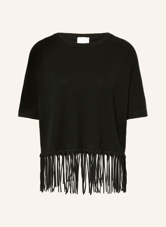 ALLUDE Strickshirt SCHWARZ