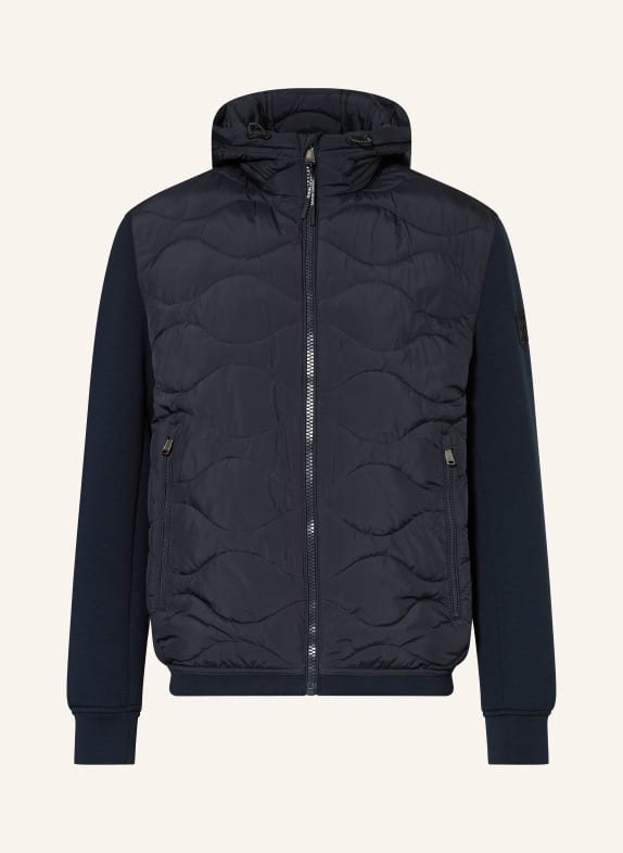 JOOP! JEANS Steppjacke im Materialmix DUNKELBLAU