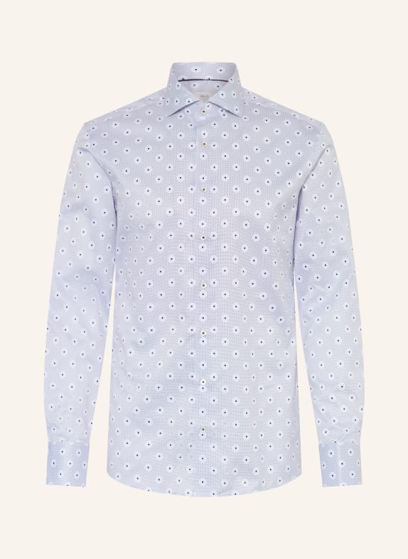 1863 by ETERNA Košile Slim Fit SVĚTLE ŠEDÁ / BÍLÁ / ČERNÁ