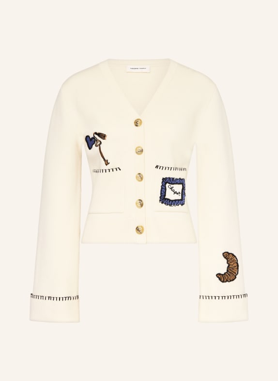 FABIENNE CHAPOT BETTY cardigan with embroidery CREAM