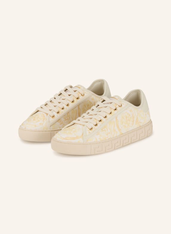 VERSACE Sneaker BEIGE / HELLBRAUN / HELLGELB