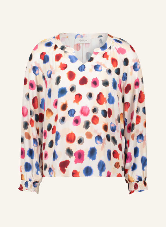 CARTOON blouse shirt ECRU / PINK / DARK BLUE
