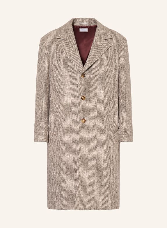 BRUNELLO CUCINELLI Mantel mit Alpaka BEIGE / TAUPE