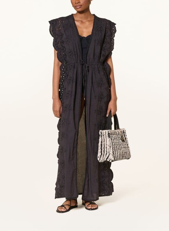 ANOKHI Handtasche BOOK MEDIUM CREME / SCHWARZ