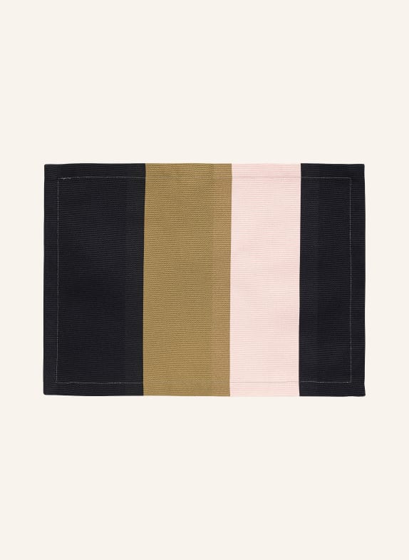marimekko 4er-Tischset HENNIKA ROSÉ / TAUPE / SCHWARZ