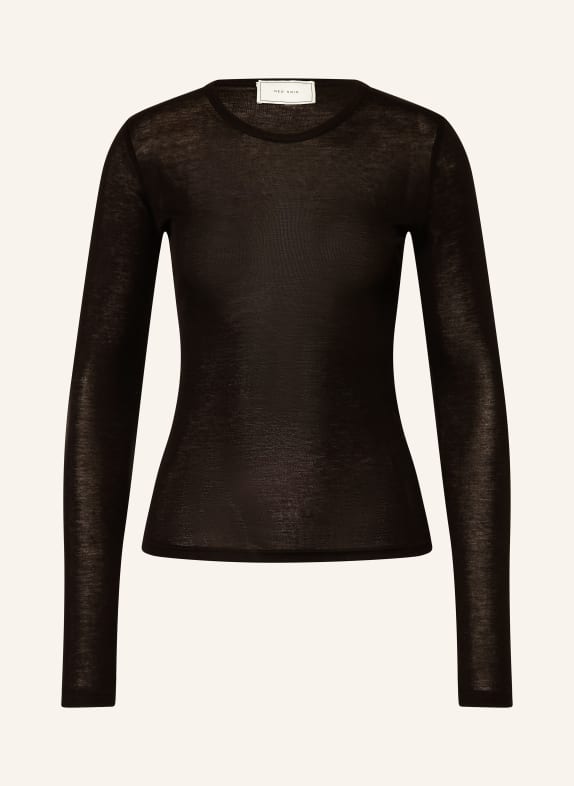 NEO NOIR Long-sleeved shirt NELLA BLACK