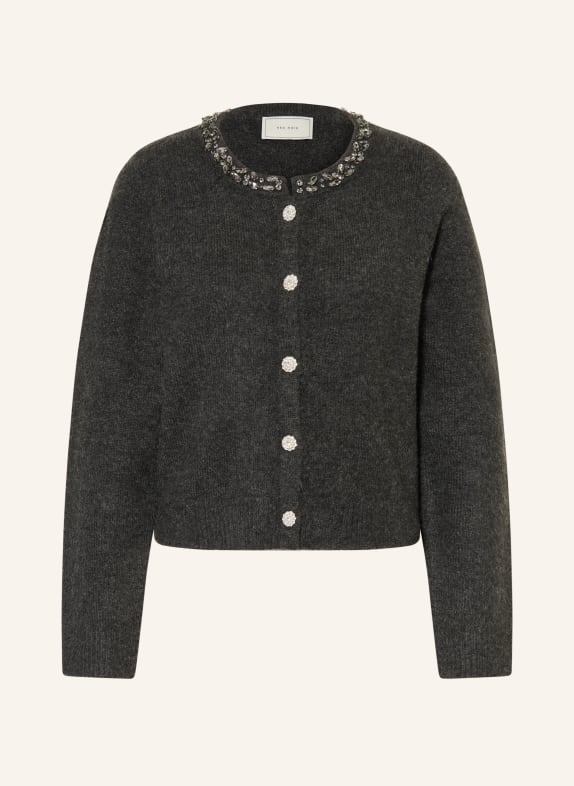 NEO NOIR MARIE cardigan with gemstones DARK GRAY