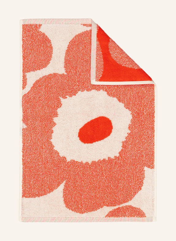 marimekko Ręcznik dla gości UNIKKO KREMOWY / JASNOCZERWONY