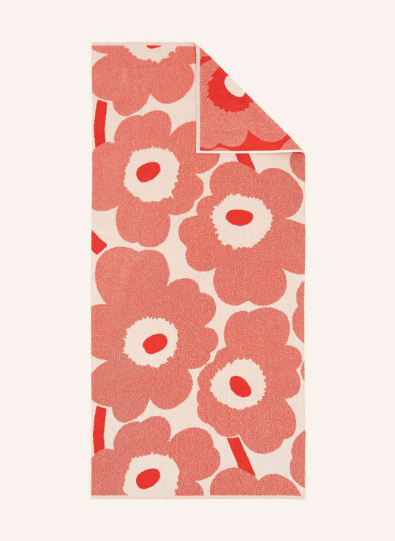 marimekko Badetuch UNIKKO CREME / HELLROT