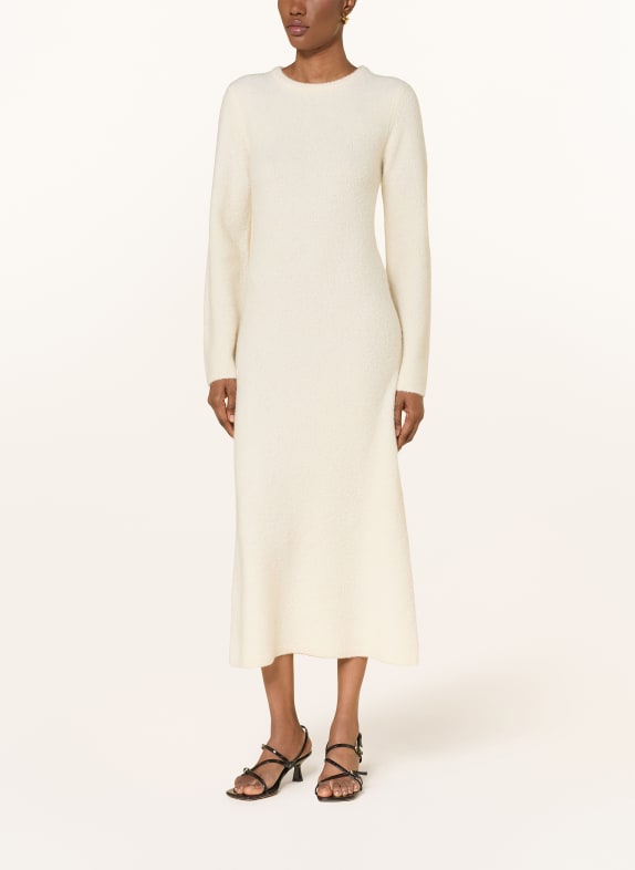SOFT GOAT Sukienka z dzianiny z kaszmiru ECRU