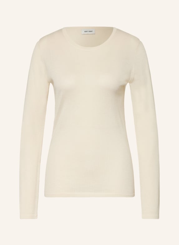 SOFT GOAT Silk sweater with cashmere ECRU