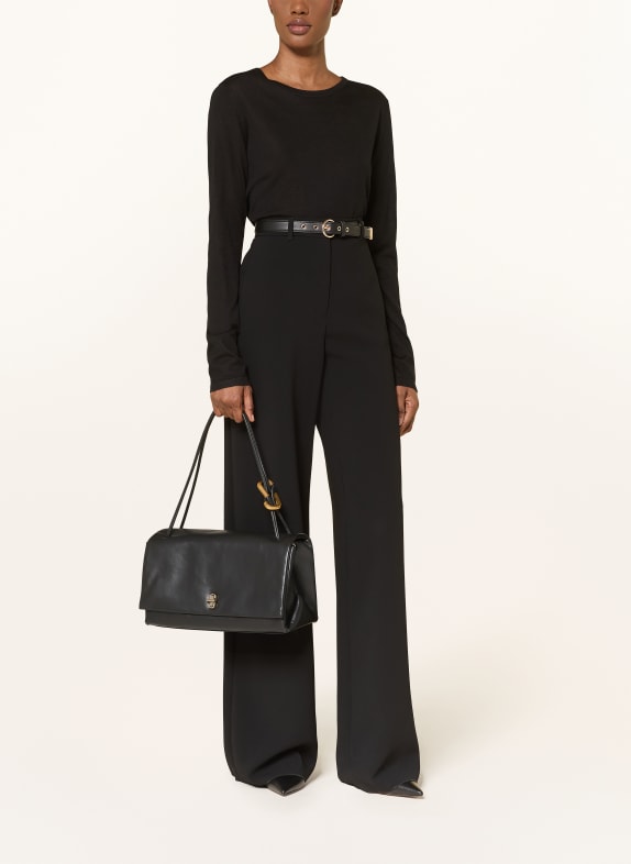 SOFT GOAT Pullover aus Seide mit Cashmere SCHWARZ