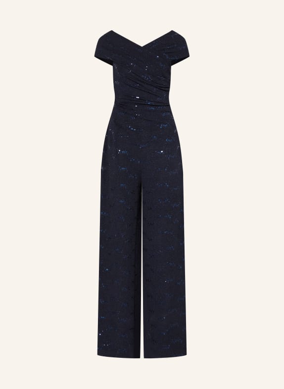 TALBOT RUNHOF Sequin jumpsuit DARK BLUE