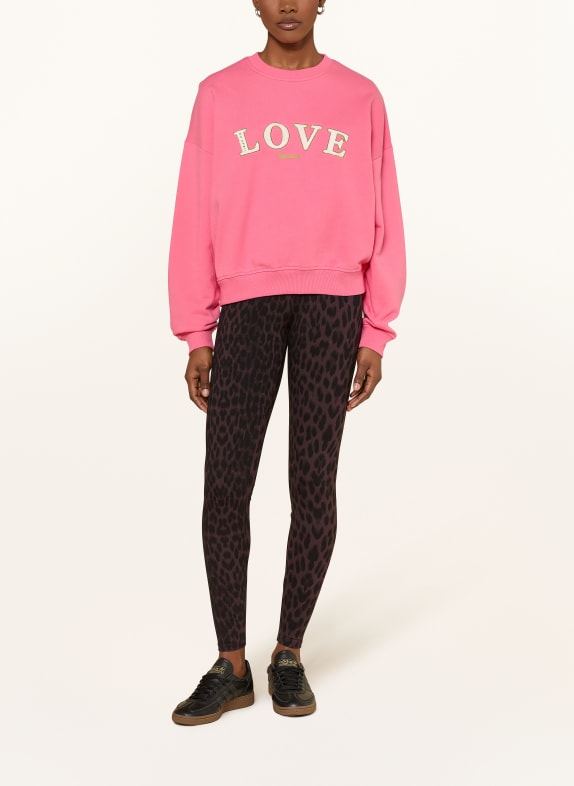OH APRIL Legging RITA MARRON FONCÉ / ZWART