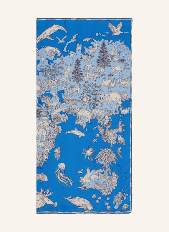 INOUI EDITIONS Seidentuch BLAU / WEISS / SCHWARZ