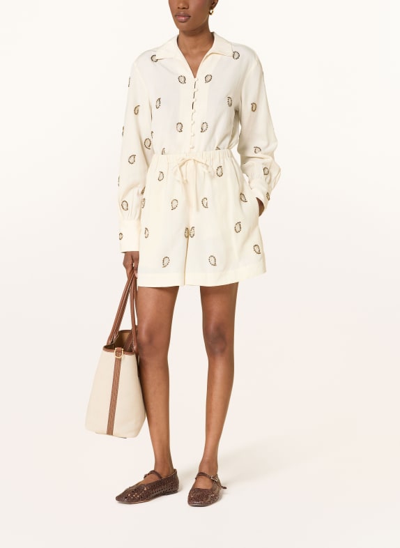 POLO RALPH LAUREN Blouse met sieradenparels ECRU