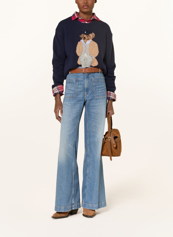 POLO RALPH LAUREN Wide Leg Jeans 001 ARLIT WASH