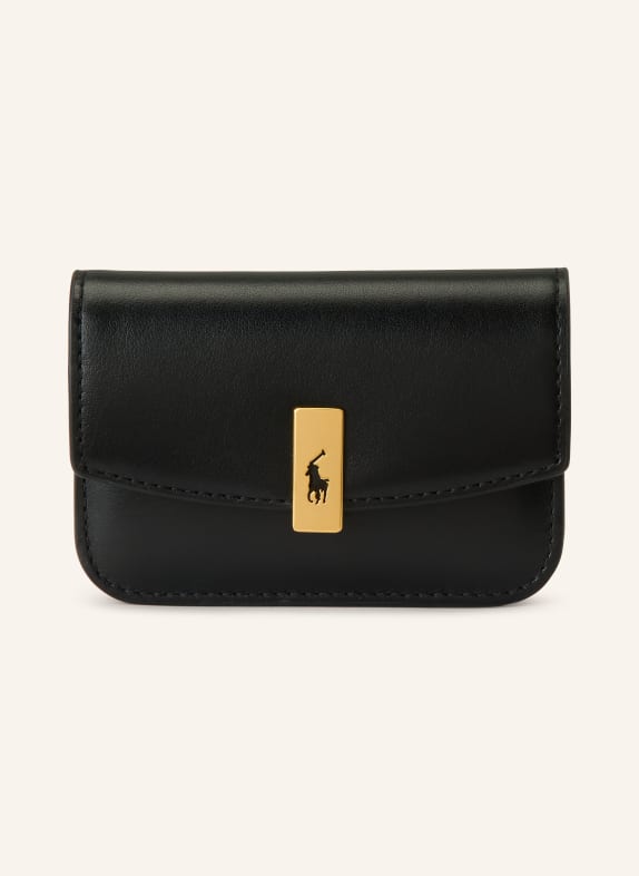 POLO RALPH LAUREN pouzdro na karty ČERNÁ / ZLATÁ