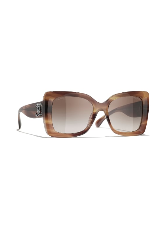CHANEL Square sunglasses HAVANA/ BROWN GRADIENT