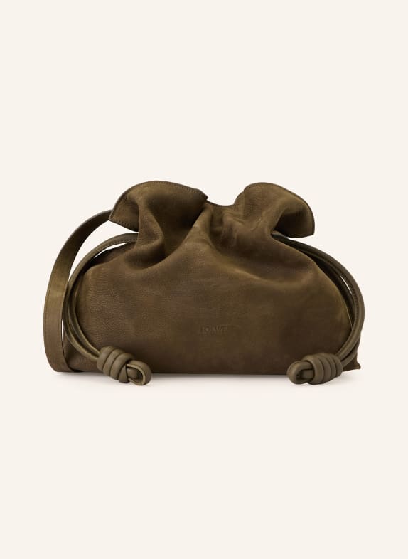 LOEWE Clutch FLAMENCO MEDIUM CIEMNOBRĄZOWY