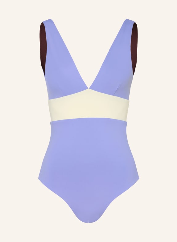 MYMARINI Badeanzug PLUNGESUIT zum Wenden mit UV-Schutz 50+ HELLLILA / BRAUN / CREME