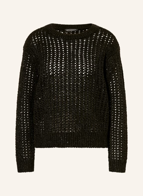 Betty Barclay Sweter z cekinami CZARNY