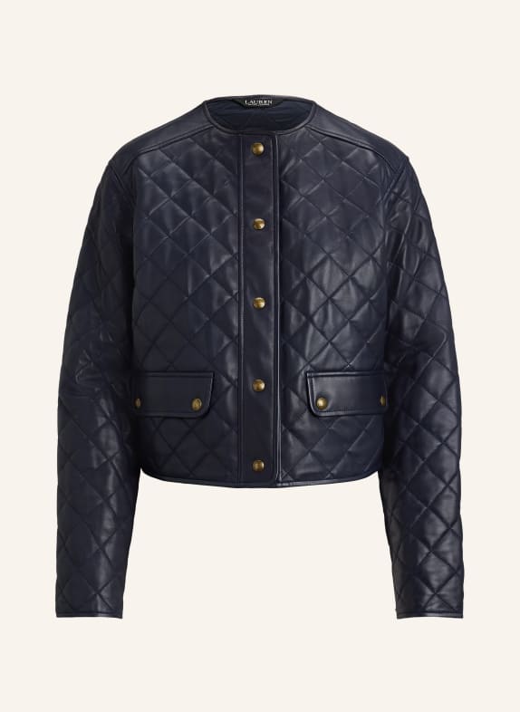 LAUREN RALPH LAUREN Lederjacke DUNKELBLAU