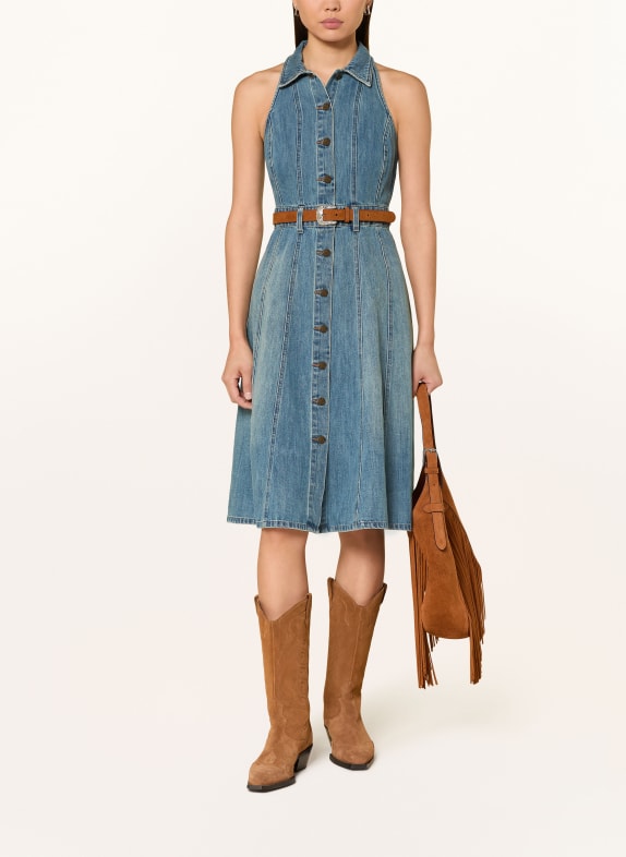 LAUREN RALPH LAUREN sukienka jeansowa NIEBIESKI