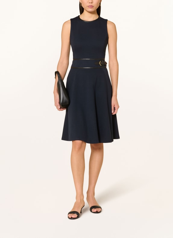 LAUREN RALPH LAUREN Strickkleid DUNKELBLAU / SCHWARZ