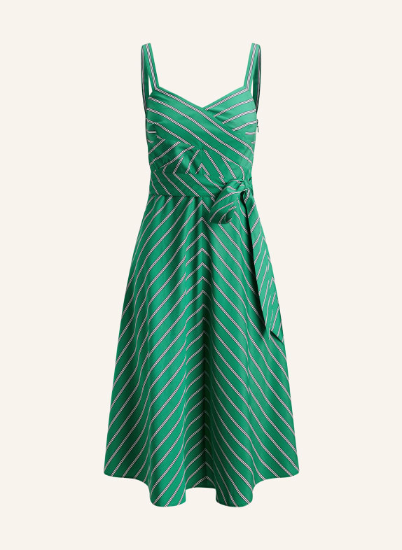 LAUREN RALPH LAUREN Kleid GRÜN / WEISS / SCHWARZ