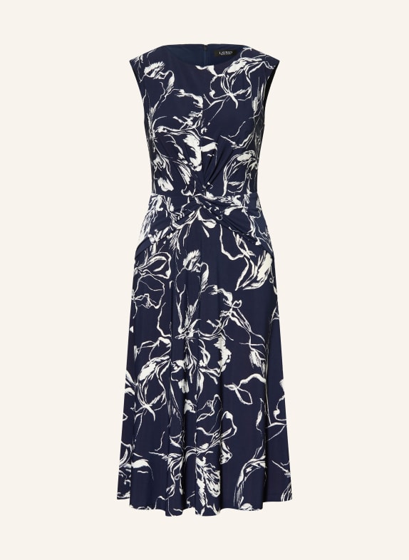 LAUREN RALPH LAUREN jersey dress DARK BLUE / WHITE